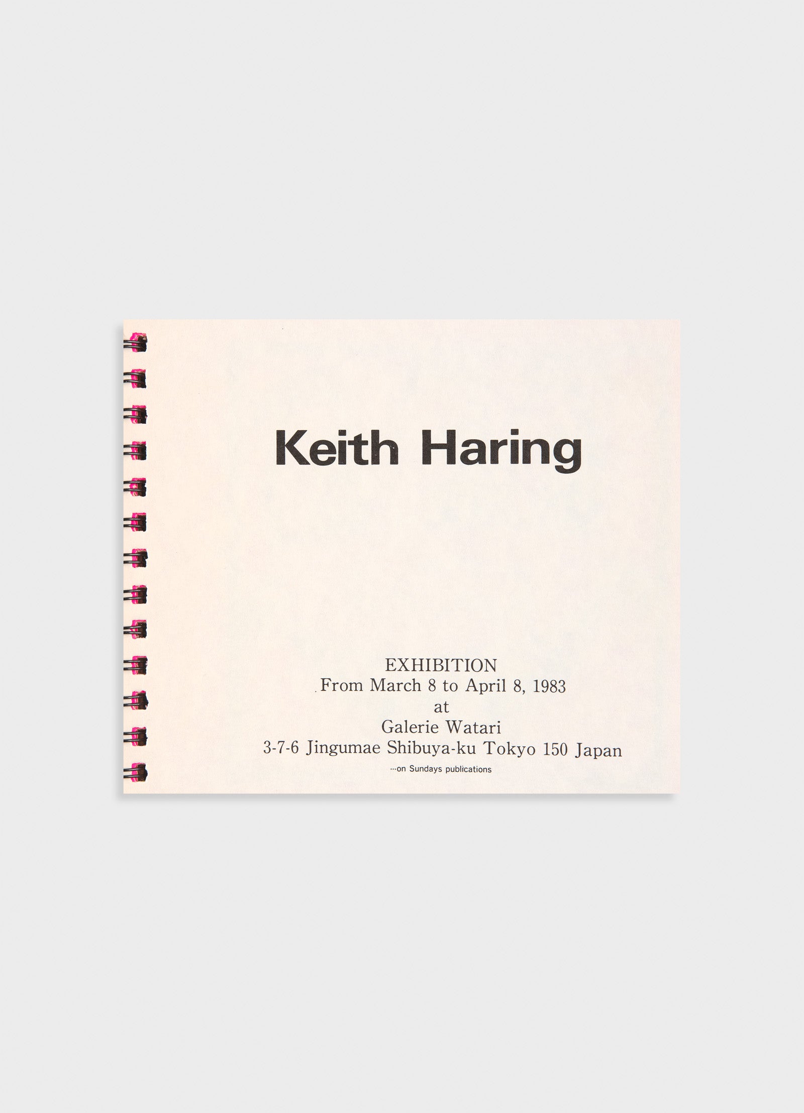 Keith Haring [Galerie Watari, 1983] – Mast Books