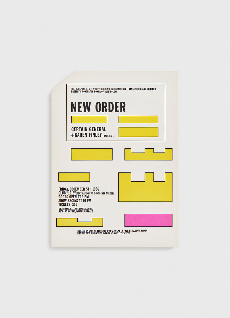 New Order Flyer